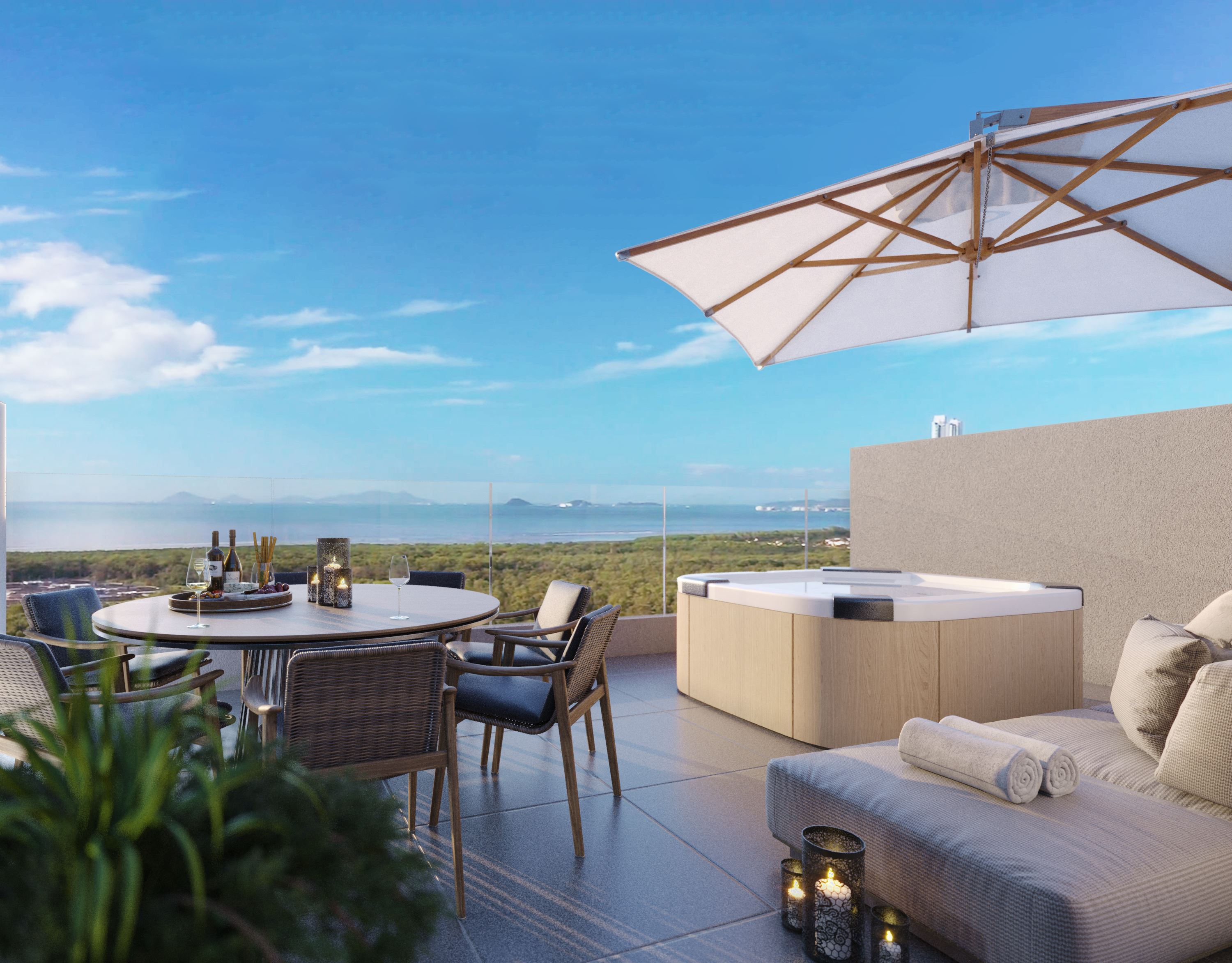 Remax real estate, Panama, Panama - Santa Maria, Premier Preconstruction Opportunity: Stunning Three-Level Town Home with Rooftop at Oceana in Santa Maria Golf & Country Club 